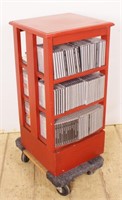 Swiveling Wood CD Cabinet w/ Set of Classical CDS