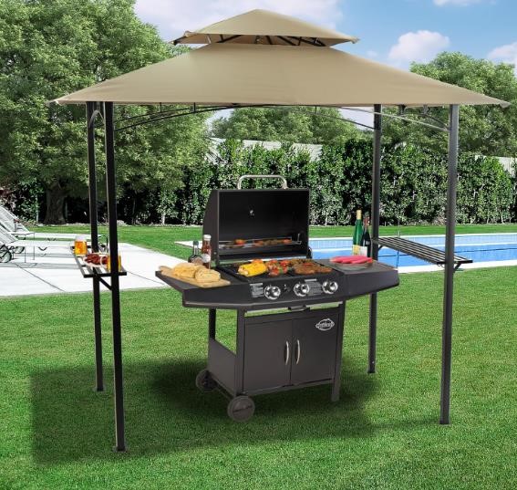 Soft Top BBQ Canopy 8X5ft Outdoor Grill Gazebo