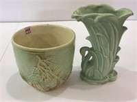 Lot of 2 McCoy Pottery Pieces Including