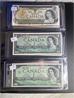 $1, $2, $5, $10 Canada Paper Bills