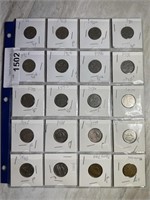 1922 - 1943 5¢ Canadian Coins
