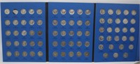 Mercury silver dime booklet, 77 coins