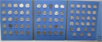 Mercury silver dime booklet, 75 coins