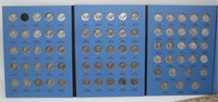 Mercury silver dime booklet, 77 coins
