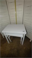 white square  nesting tables