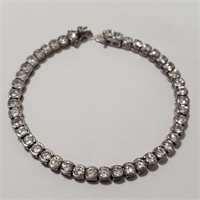 $400 Silver CZ Bracelet