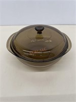 Vintage Pyrex 1.5 L Casserole Dish With Lid Brown