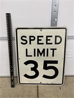 35 MPH Speed Limit Sign