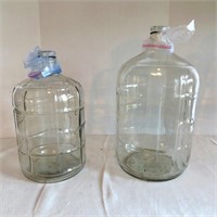 Carboy - 5 gal + 3 gal - glass - used