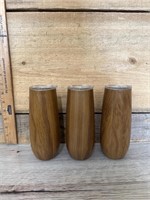 Three new wooden style tumblers
