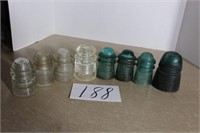 8 VTG GLASS INSULATORS