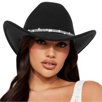 Classic Felt Western Cowboy Cowgirl Hats for