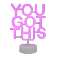 "You Got This" LED Sign, Neon Purple