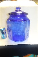 "PLANTERS PEANUTS" COLBALT BLUE COUNTER DISPLAYJAR