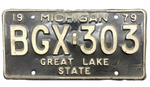 1979 Michigan License Plate