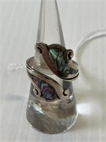 Ring size 7 - abalone sterling Mexico