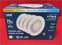 Feit 5-6" LED Recessed Downlight Flood 4 Pack
