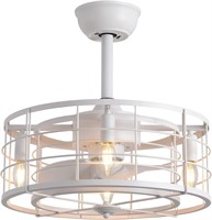 SYXLCYGJ Caged Ceiling Fan, 20 White