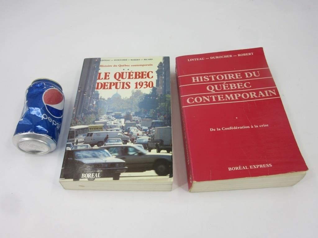 2 livres Histoire du Québec Signé 2 auteurs