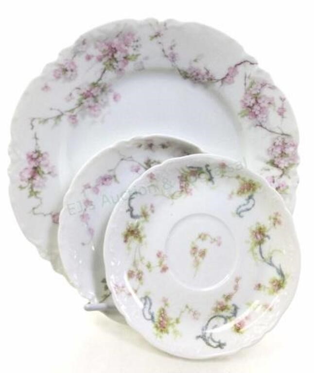 (16pc) Haviland Limoges Plates, Saucers