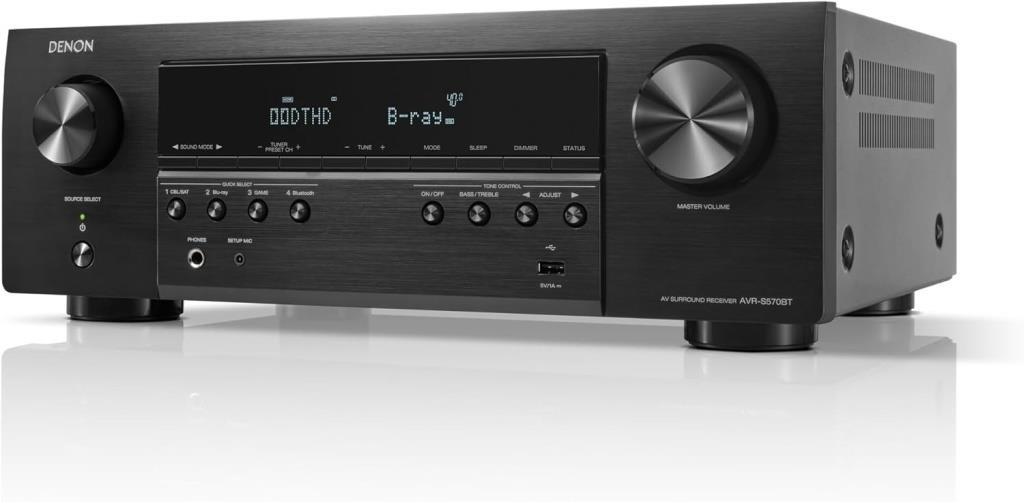 $541 Denon AVR-S570BT 5.2 Channel AV Receiver -