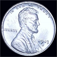 1943-S Lincoln Steel Wheat Penny UNCIRCULATED