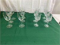 2 Sets of 6 Wine Glasses