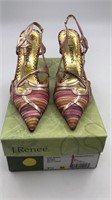 J Renee Metallic Pastels Heels  Sz 7.5