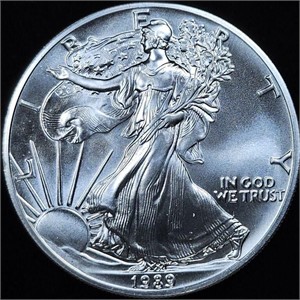1989 American Silver Eagle - Gem Eagle