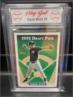 1992 Topps Derek Jeter Rookie Card Graded 10