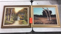 2 Framed paintings