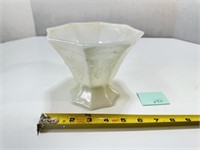 Vtg Milk Glass Planter