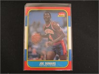1986-87 FLEER JOE DUMARS ROOKIE CARD HOF