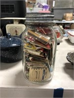 JAR OF MATCHBOOKS