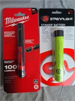 Milwaukee pen light and stinger battery