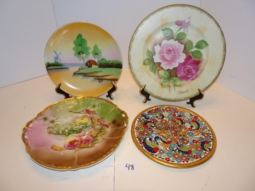 Decorative Painted Plate Lot