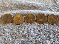 5X 1943 Steel Pennies