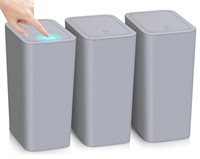 RTWDKFQ 3 Pack Bathroom Small Trash Can with Lid,1