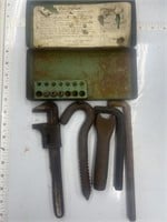 Miscellaneous Metal Tools And Box
