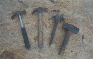 3 Claw hammers & sledge hammers