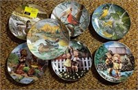 Lot of seven collectors plates