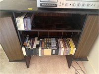 Stereo Cabinet, VHS Tapes, Record Storage