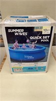 New Summer Waves inflatable pool 10 ft