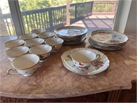 Butterfly China Cups & Saucers