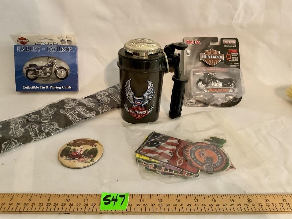 Harley Davidson Collectables and tie