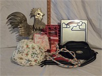Tin Rooster, Mirror, Fanny Pack, Jump Rope & More