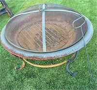 Fire Pit - Iron Stand - With Poker