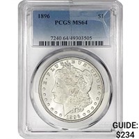 1896 Morgan Silver Dollar PCGS MS64