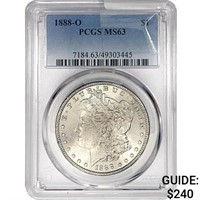 1888-O Morgan Silver Dollar PCGS MS63