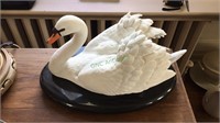 Porcelain Royal Swan by Ronald Van, the Franklin